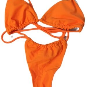 Vibrant Orange Bikini Set
